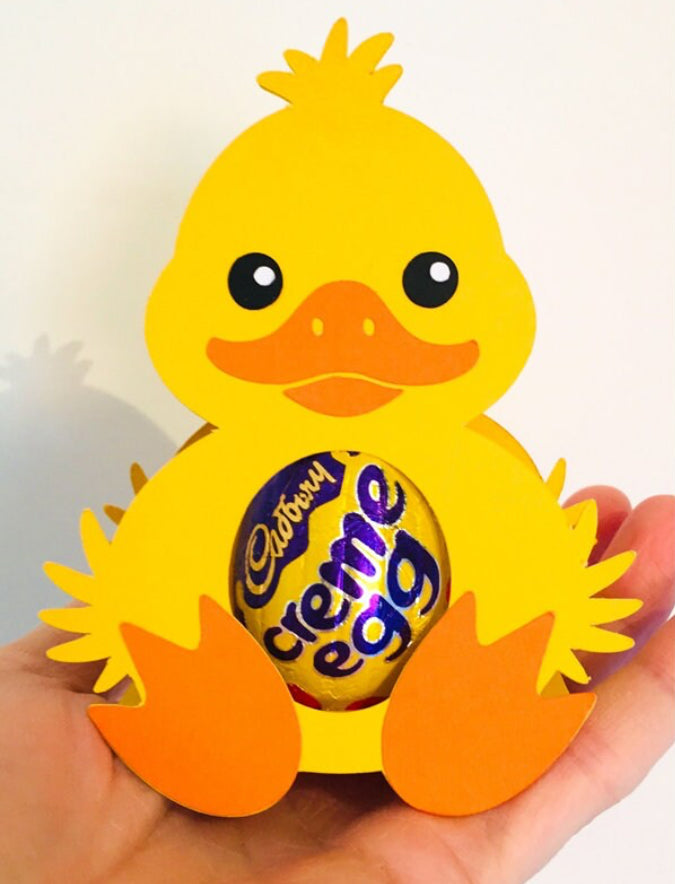 Cream egg chick