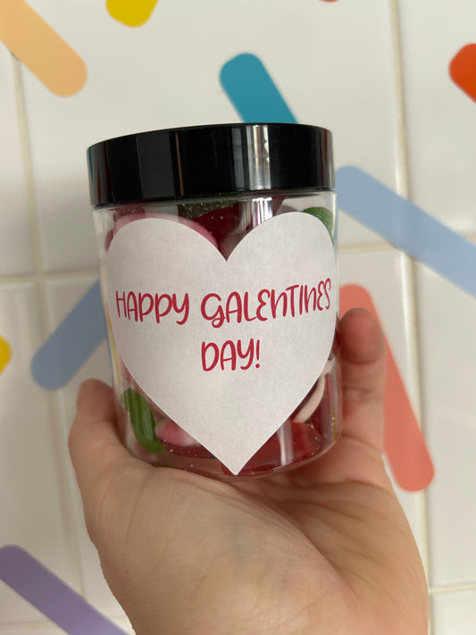 Valentines sweet jar