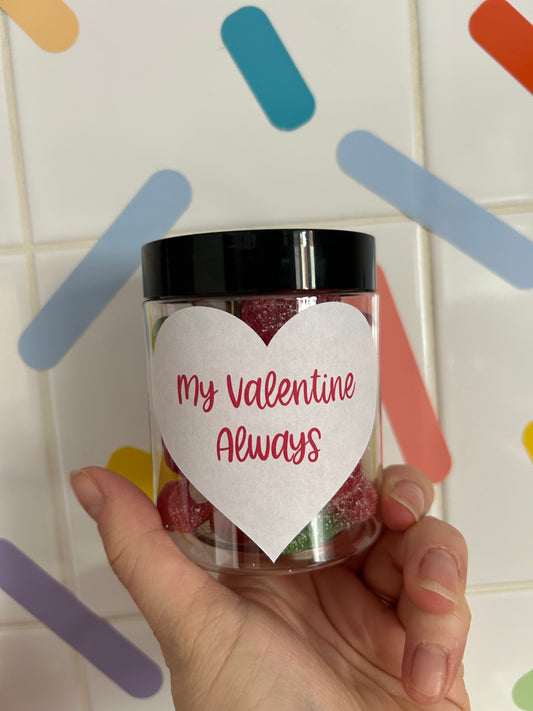 Valentines sweet jar