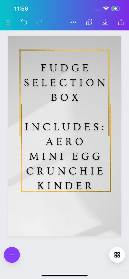 Fudge selections box