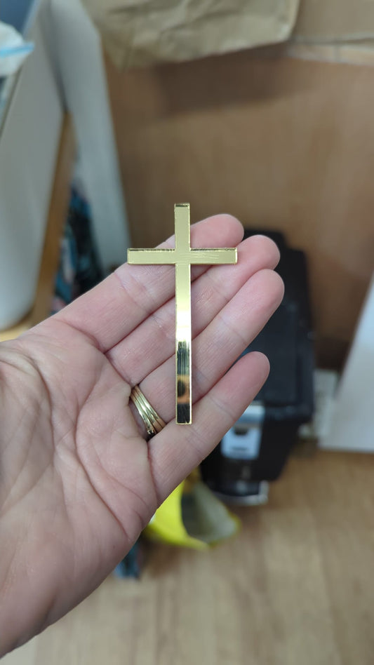 Acrylic cross charm for cake